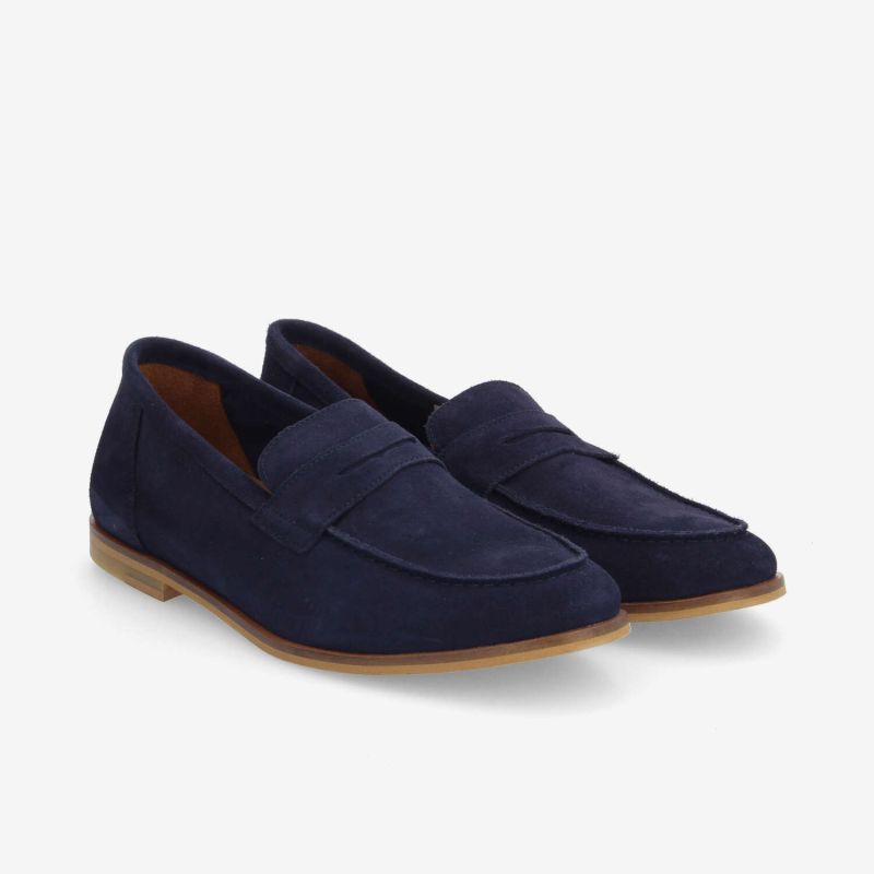 SMART MOC M - COWSUEDE - BLEU